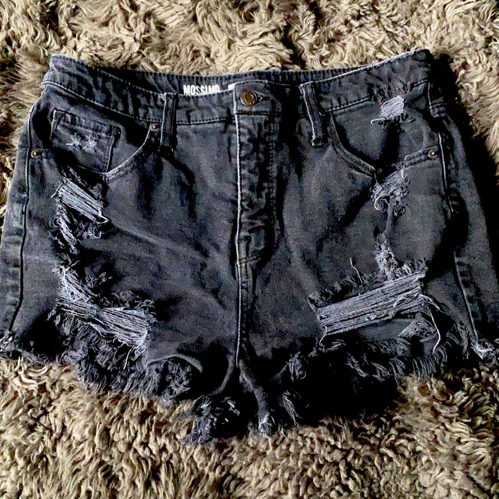 High Rise Jean Shorts